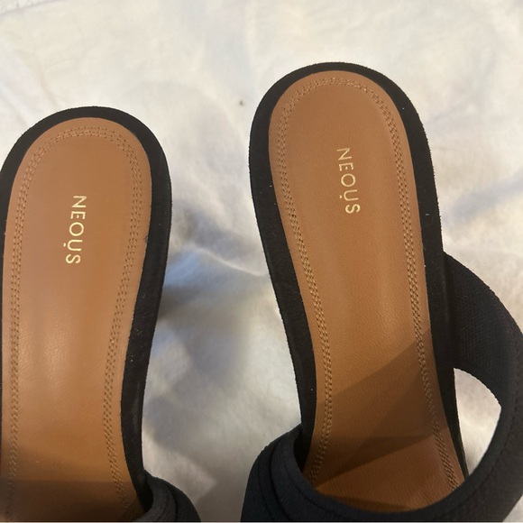 Neous Alpha recycled nylon mules in black 37 EU 6.5 US.  Made in Italy worn once - Picture 3 of 8